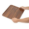 Smooth Laminated Tray Capri Walnut - 460 x 360 mm - Cambro