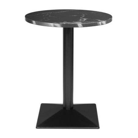 Tavolo Rotondo Effetto Pietra Nera - ⌀ 60 cm - Bolero