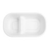 Oval Tray 2 Compartment in Bagasse - 900 ml - Pack of 100 - Fiesta