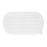 PET Lid for Oval Bagasse Tray - Pack of 100 - Fiesta