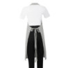 Grembiule Bavetta a Righe Grigio e Bianco - Whites Chefs Clothing