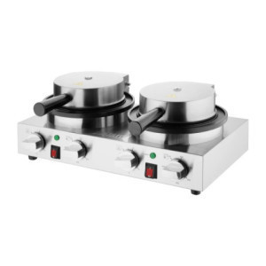 Round Double Belgian Waffle Maker - Buffalo