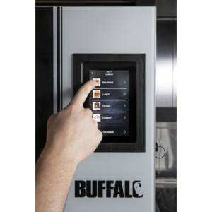 Forno Combinato Compatto a Schermo Tattile 7 x GN 1/1 con Supporto e Kit di Installazione - Buffalo