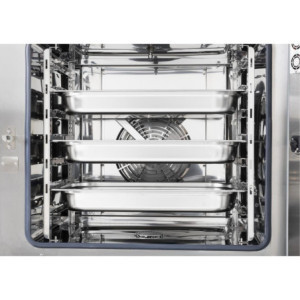 Forno Combinato Compatto a Schermo Tattile 7 x GN 1/1 con Supporto e Kit di Installazione - Buffalo