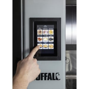 Forno Combinato a Schermo Tattile 7 x GN 1/1 con Supporto, Kit di Installazione e Cappa di Estrazione - Buffalo