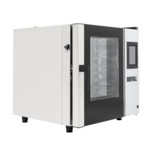 Forno Combinato a Schermo Tattile 7 x GN 1/1 con Supporto, Kit di Installazione e Cappa di Estrazione - Buffalo