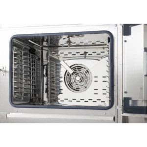 Forno Combinato Compatto a Schermo Tattile 6 x GN 1/1 con Supporto e Kit di Installazione - Buffalo