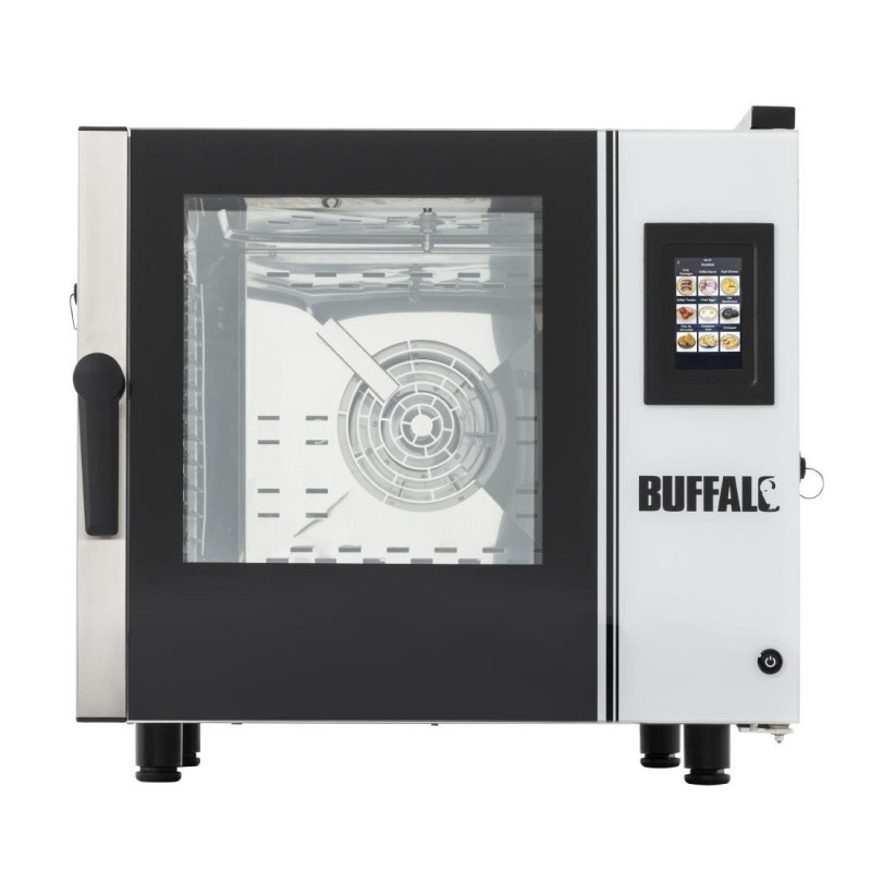 Forno Combinato Compatto a Schermo Tattile 6 x GN 1/1 con Kit di Installazione - Buffalo