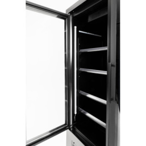 Vetrina Refrigerata a 2 Porte - 744 L - Positiva Nera - Polar