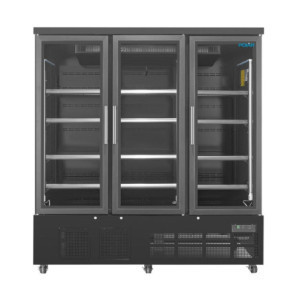 Vetrina Refrigerata a 3 Porte - 1156 L - Positiva Nera - Polar