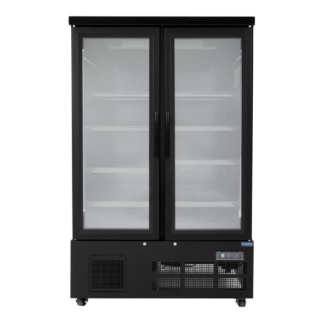 Vetrina Refrigerata a 2 Porte - 744 L - Negativa Nera - Polar