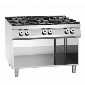 Fornello a 6 fuochi serie 900 - Base Aperta del marchio Bartscher