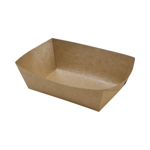 Vaschetta per Patatine in Kraft - L 120 x P 80 mm - Lotto di 250 - FourniResto
