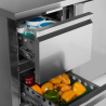 Tavolo Refrigerato in Acciaio Inox con Alzatina - 2 Porte - GN 1/1 - TEFCOLD