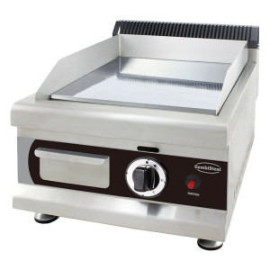 Grill a Gas Piastra Liscia e Cromata - 400 x 575 Mm - CombiSteel