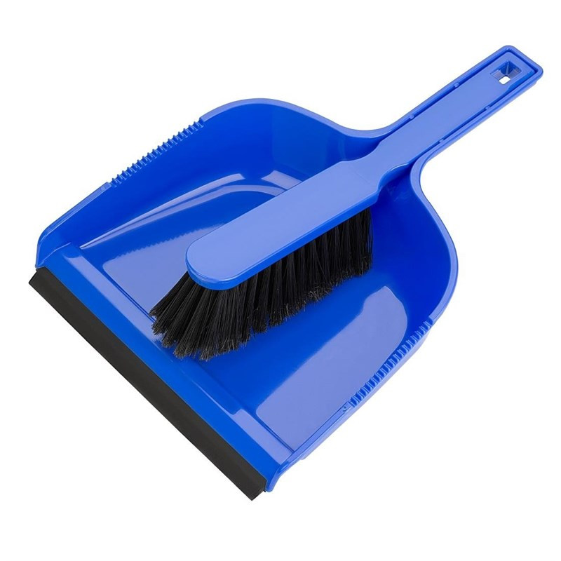 Set Paletta E Scopino Casa - Manico Morbido, Setole A Bandiera, Colore Blu (e Altre Varianti) - 3