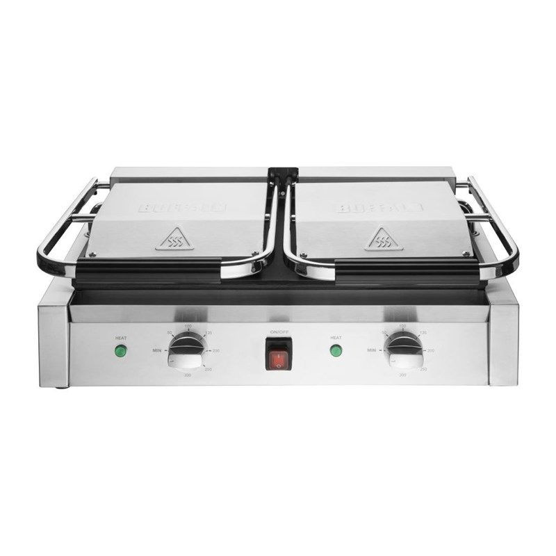 Double Smooth/Smooth Bistro Contact Grill 230V - Buffalo Double Smooth/Smooth Bistro Contact Grill 230V - Buffalo