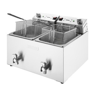 Friteuse Électrique Double avec Minuterie - 2 X 8 L - Buffalo