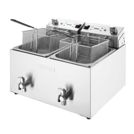 Friteuse Électrique Double avec Minuterie - 2 X 8 L - Buffalo