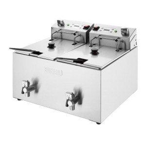 Friteuse Électrique Double avec Minuterie - 2 X 8 L - Buffalo