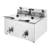 Friteuse Électrique Double avec Minuterie - 2 X 8 L - Buffalo