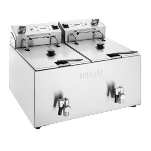 Friteuse Électrique Double avec Minuterie - 2 X 8 L - Buffalo