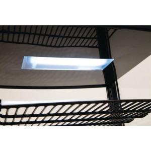 Vetrina Refrigerata Nera Con Porte Curve 86 L - Polar