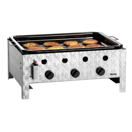 Grill da Tavolo - Combinato a Gas Piastra Liscia - Bartscher