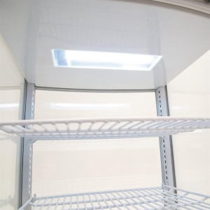 Vetrina Refrigerata Positiva Bianca 2 Porte Curve 86 L - Polar