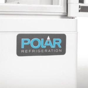Vetrina Refrigerata Positiva Bianca 2 Porte Curve 86 L - Polar