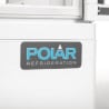 Vetrina Refrigerata Positiva Bianca 2 Porte Curve 86 L - Polar
