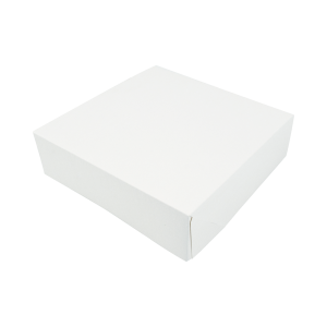 Scatola Pasticcera in Cartone Bianco - 29 x 29 cm - Lotto di 50 - FourniResto