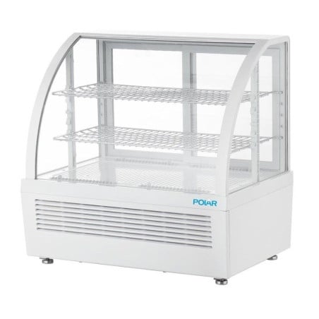 Vetrina Refrigerata da Banco Bianca - 2 Ripiani - 100 L - Polar