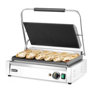 Grill a Contatto Panini XL - Piastra Rigata - HENDI