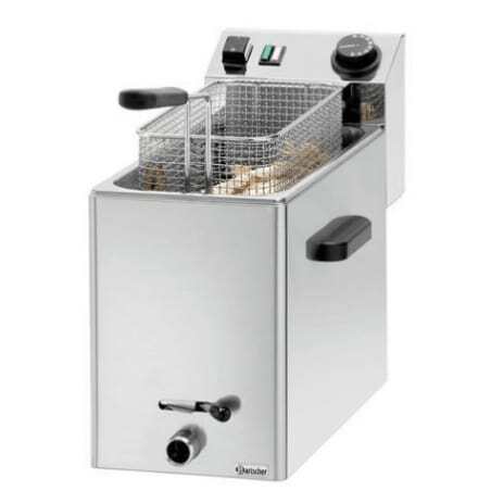 Friggitrice Elettrica "SNACK XL" con Valvola di Scarico - 8L Bartscher