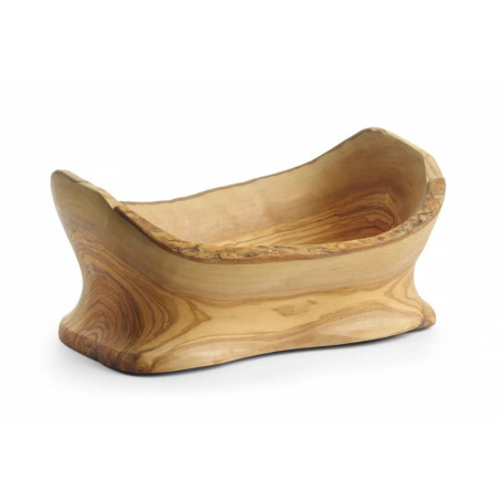 Ciotola Decorativa in Legno d'Ulivo - 365 x 200 mm - HENDI