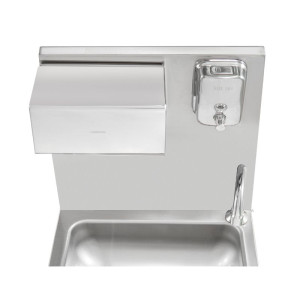 Lavandino a Pedale con Pattumiera, Distributore di Sapone e Carta - Dynasteel