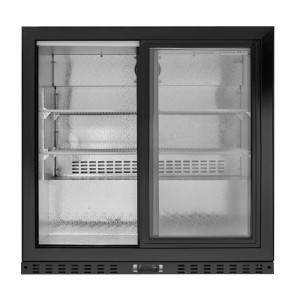 Retro Bar Refrigerato Compatto a 2 porte vetrate per ristorante, bar, birreria.