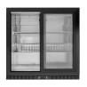 Retro Bar Refrigerato Compatto a 2 porte vetrate per ristorante, bar, birreria.