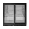 Retro Bar Refrigerato Compatto a 2 porte vetrate per ristorante, bar, birreria.