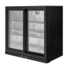 Retro Bar Refrigerato Compatto a 2 porte vetrate per ristorante, bar, birreria.