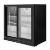 Retro Bar Refrigerato Compatto a 2 porte vetrate per ristorante, bar, birreria.