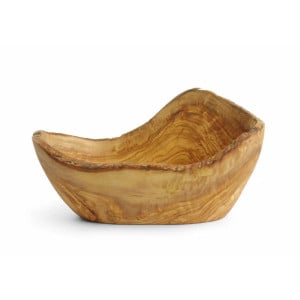 Ciotola Decorativa in Legno d'Ulivo - 300 x 190 mm - HENDI