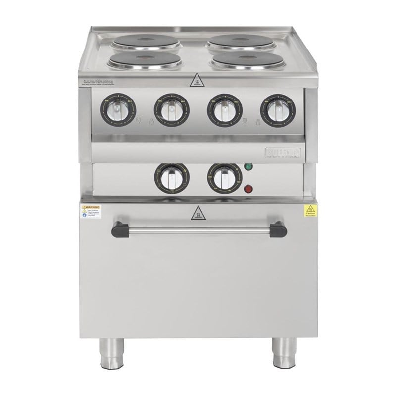 Fornello Elettrico su Forno a Convezione GN 1/1 600 - Buffalo Fornello Elettrico su Forno a Convezione GN 1/1 600 - Buffalo