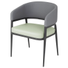Poltrone Meridian in Grigio / Pistacchio - Set di 2