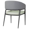 Meridian Armchairs in Gray / Pistachio - Set of 2