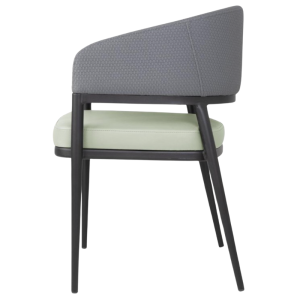 Meridian Armchairs in Gray / Pistachio - Set of 2