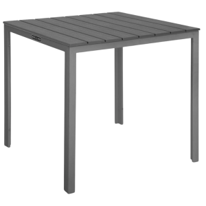 Tavolo a Doghe Quadrato Valletta in Grigio - 780 mm