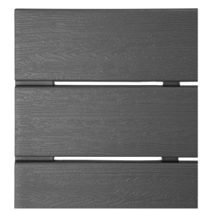 Tavolo a Doghe Quadrato Valletta in Grigio - 780 mm