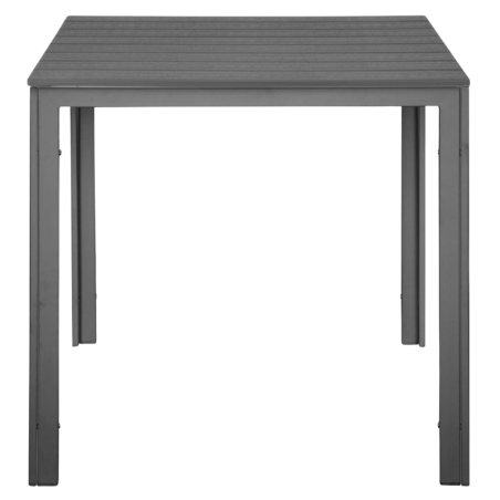 Tavolo a Doghe Quadrato Valletta in Grigio - 780 mm
